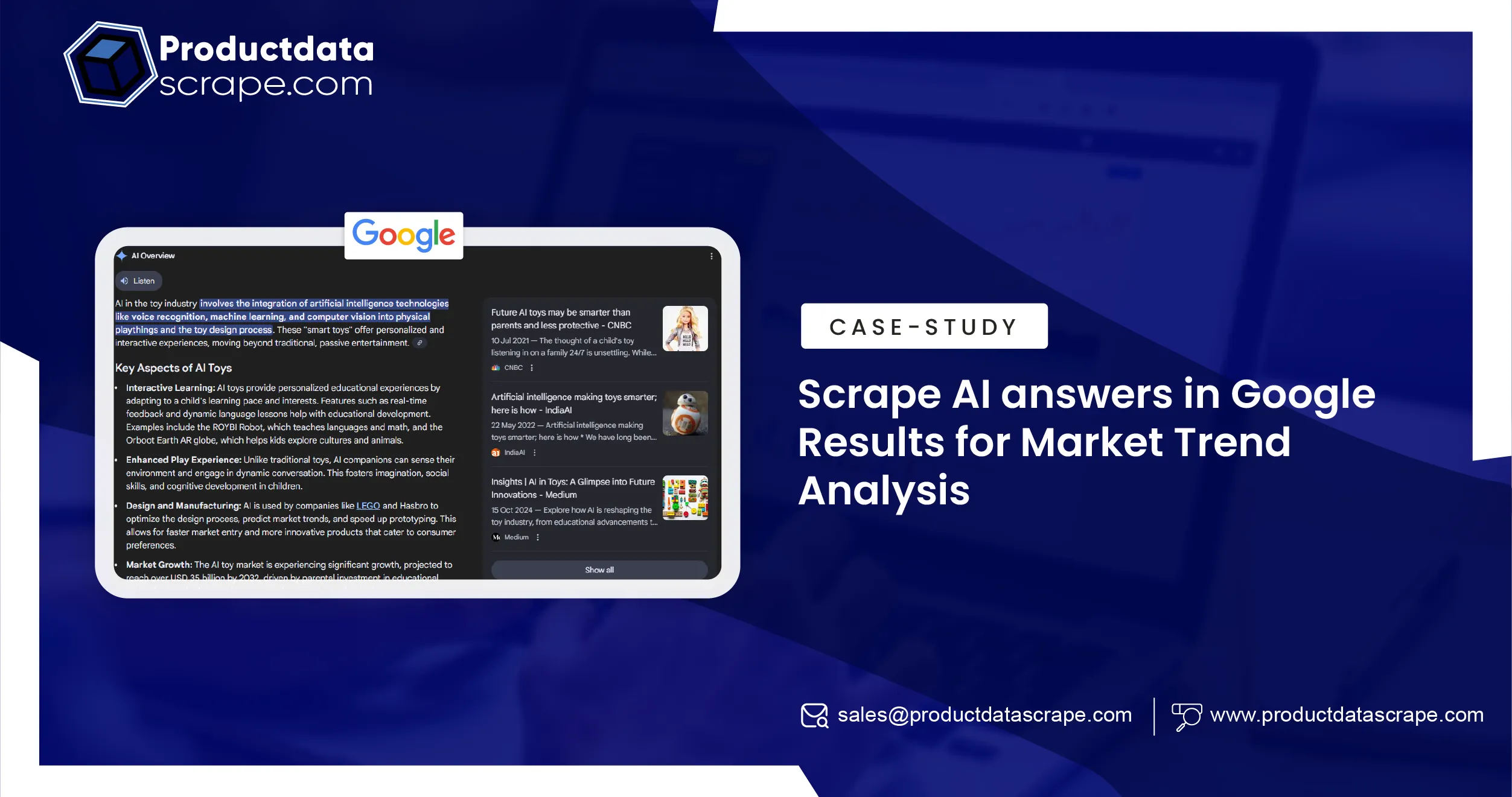 Scrape AI answers in Google Results for Market Trend Analysis